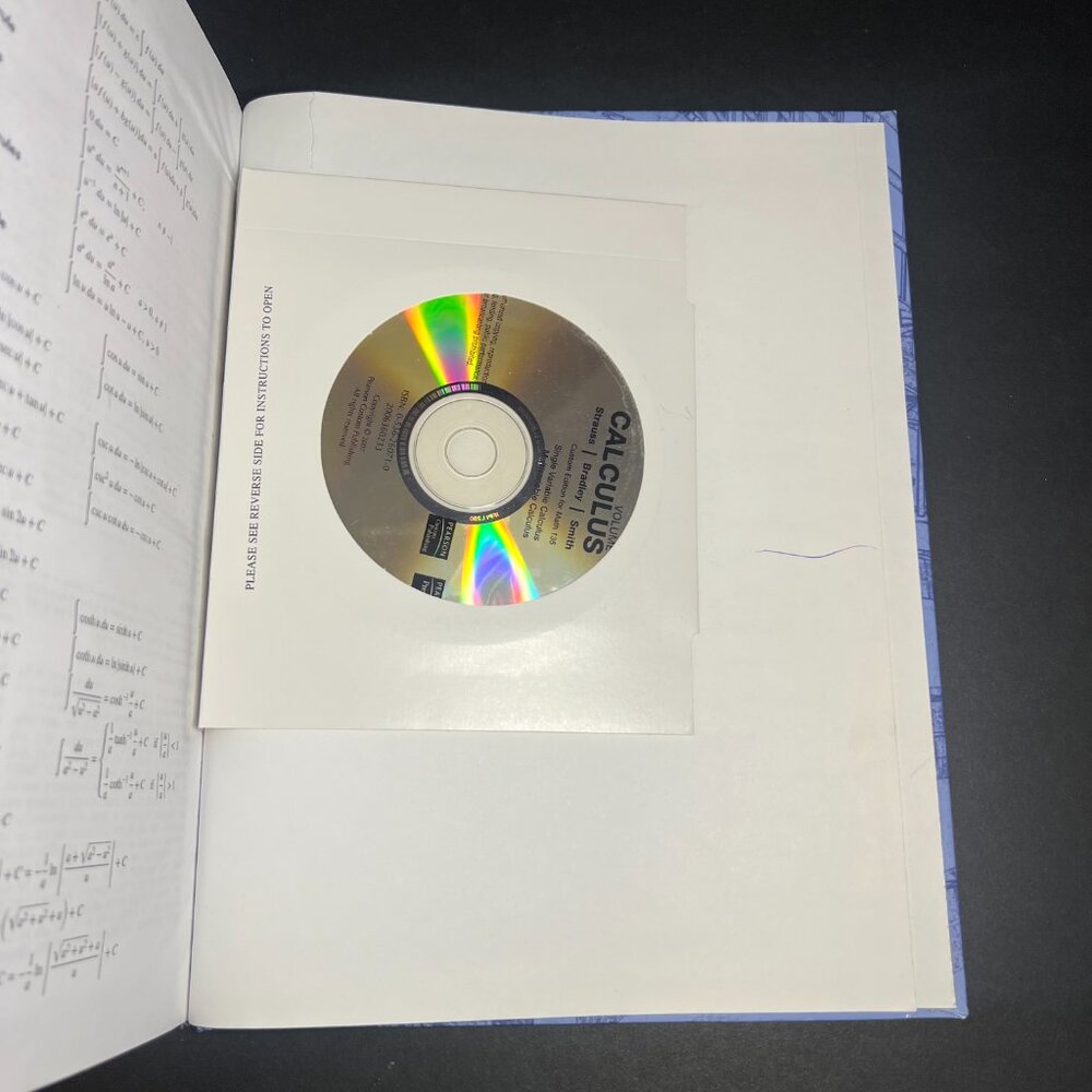 Vol 1 Calculus Textbook Custom Edition for Math 135 Rutgers University w/ CD-ROM - Picture 8 of 8